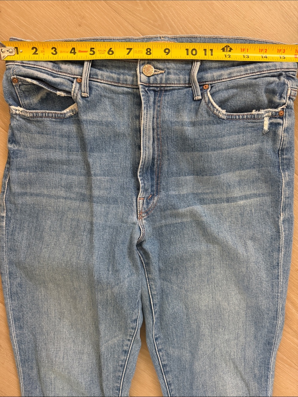 MOTHER High Waisted Rascal Ankle Snippet Jeans 31 - Picture 6 of 11